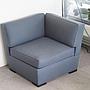 Sofa module with ottoman by Donghia