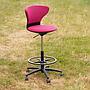 High desk chair 'Turn Around' by Sedus - Burgundy