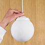 Hanging light in opaline glass (⌀ 15 cm)