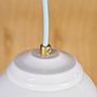 Hanging light in opaline glass (⌀ 15 cm)