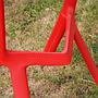 Bar stool 'Miura' by Konstantin Grcic for Plank (2005) - Red