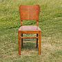Chair in varnished oak (ca. 1960)