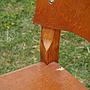 Chair in varnished oak (ca. 1960)