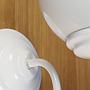 Wall sconce in white enameled steel by Elco Lite (ca. 1970)