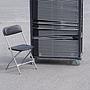 Folding chair in polypropylene and steel