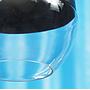 Hanging light in black plated steel with glass diffuser by Utilicht (⌀ 19 cm)