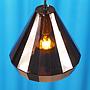 Hanging light in glass with copper finish by Utilicht