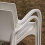 Stackable armchair 'Dejavu' in polycarbonate by Siesta