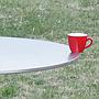 Round table in aluminium by Satelliet