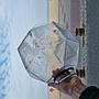 Octagonal glass container (30 x 30 cm)