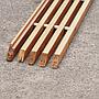 Serving hatch in varnished oak by Christophe Gevers from the Générale de Banque (various lengths)