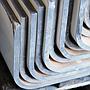 Curved plywood panel from the WTC towers