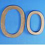 Floor numbers solid brass by Jules Wabbes ca. 1970