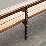 Bench in solid oak by Christophe Gevers from the Générale de Banque (various lengths)