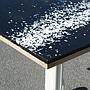 Square cafeteria table by Lionel Jadot