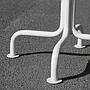 Square cafeteria table by Lionel Jadot