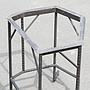 Heptagonal dining table in beech plywood and wrought iron by Lionel Jadot (various shapes)