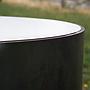 Coffee table on castors by Christophe Gevers from the Générale de Banque (ø 60 cm)