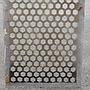Radiator cover in perforated steel by Jules Wabbes from the Générale de Banque (110 x 51 cm)