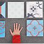 Handmade cement tile by Emery&Cie (20 x 20 cm) - Only available in our physical shop