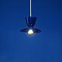 Hanging light 'Lara' in opaline glass - Cobalt blue