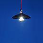Hanging light 'Eva' in opaline glass - Purple