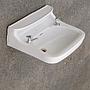 Bathroom sink with shelf in glazed ceramic by Sphinx