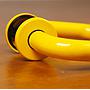 Door handle in nylon with key rosettes - Yellow