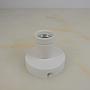 Socket E27 in gloss porcelain on metal base 'Palazzo'
