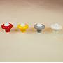 Colourful cabinet knob handle in plastic