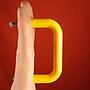 Colorful cabinet handle by Minumet Italy