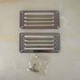 Ventilation grill in aluminium (180 x 90 mm, set of 2)