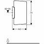 Urinal divider 'Geberit'