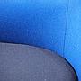 Blue swivel-tilt lounge chair 'Papa Roxy' by Milo Baughman for Thayer Coggin (ca. 1965)