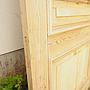 Wooden door with glass panels (W. 89 x H. 221,5 cm) - Right