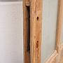 Wooden door with glass panels (W. 87,5 x H. 228 cm) - Left