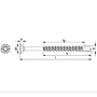 Stainless steel screw for wood decking