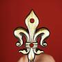 Coat hook 'Fleur de lis' - Bronze - Medium