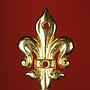 Coat hook 'Fleur de lis' - Gold - Medium