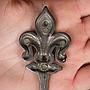 Coat hook 'Fleur de lis' - Black - Large