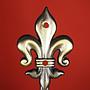 Coat hook 'Fleur de lis' - Bronze - Large