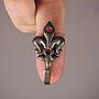 Coat hook 'Fleur de lis' - Bronze - Small