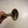 Pair of mounts in brass curtain rods