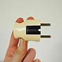 Beige power plug 16A