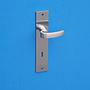 Door handle in nickel brass (ca. 1950)