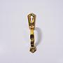 Polished brass cabinet handle with key hole