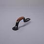 Copper plated steel cabinet handle with key hole