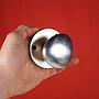 Round door knob in aluminium