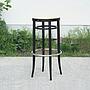 Bar stool '204 RH' by Thonet in black stained beech