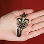 Coat hook 'Fleur de lis' - Bronze - Large